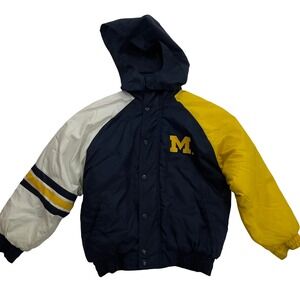University of‎ Michigan Vintage Youth Genuine Stuff Collegiate Coat Jacket S/8